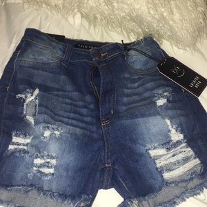 Distressed shorts